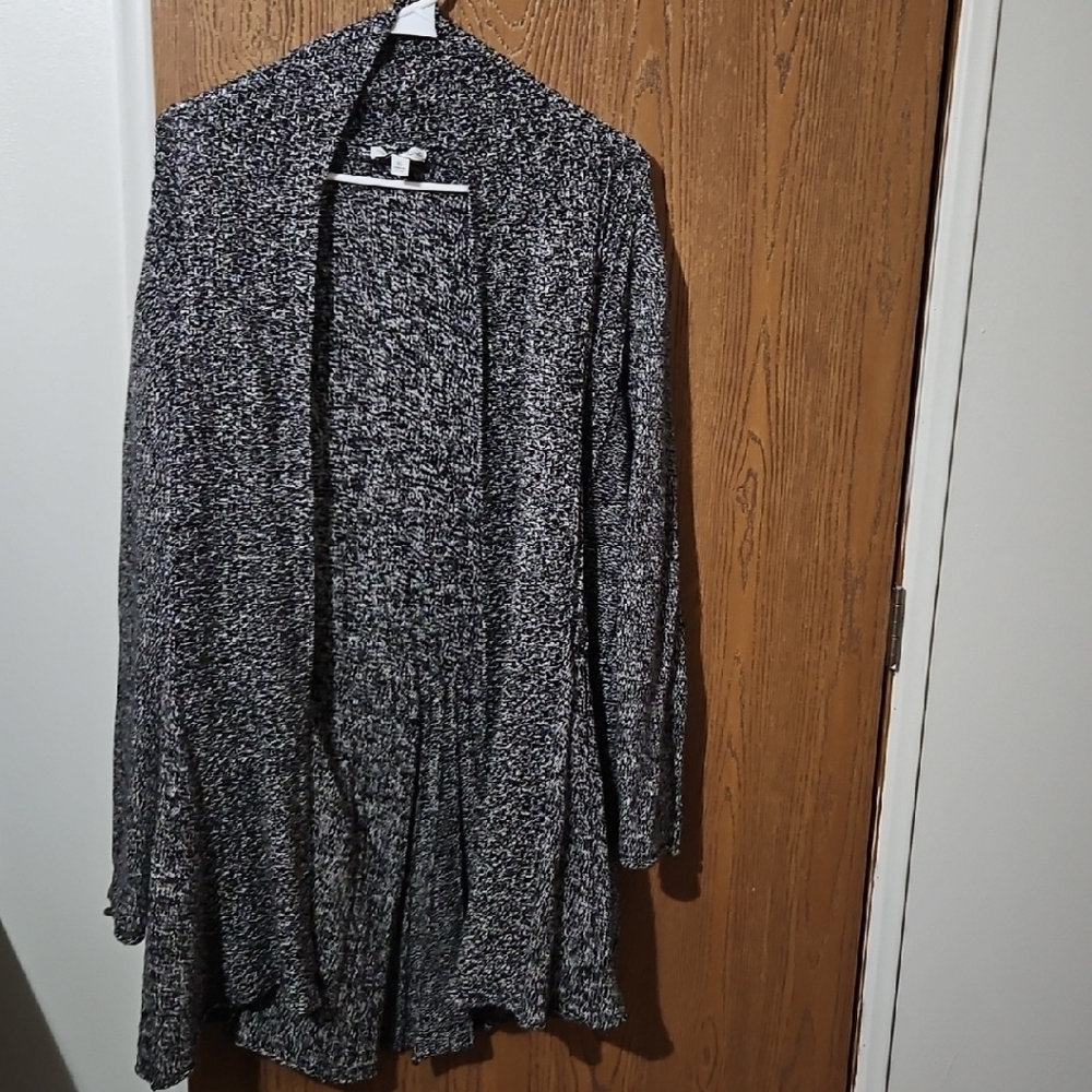 Gray Knit Cardigan